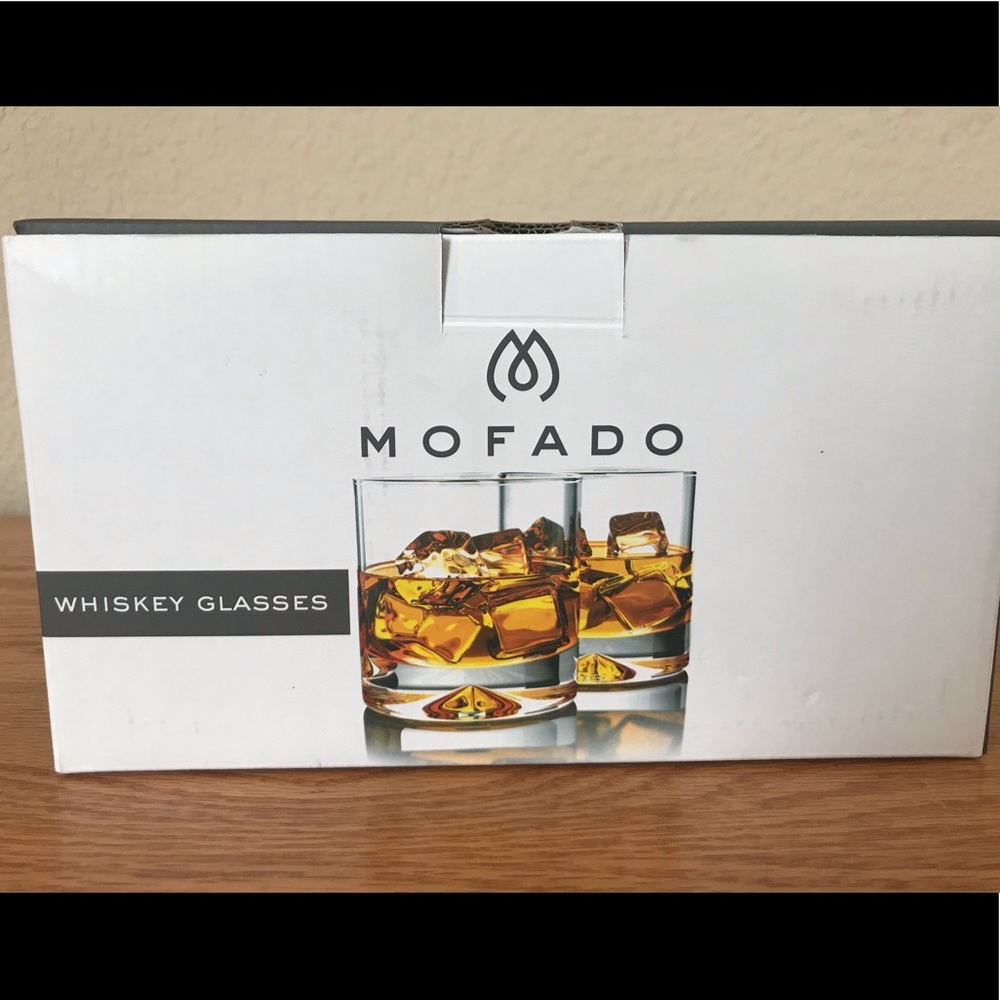 Crystal Whiskey Glasses - 12oz Set of 2